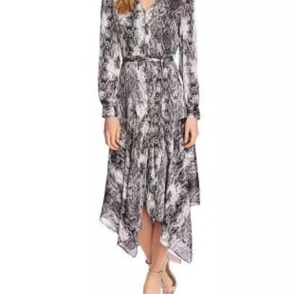 Vince Camuto Snakeskin Long Sleeve Dress - Picture 1 of 1